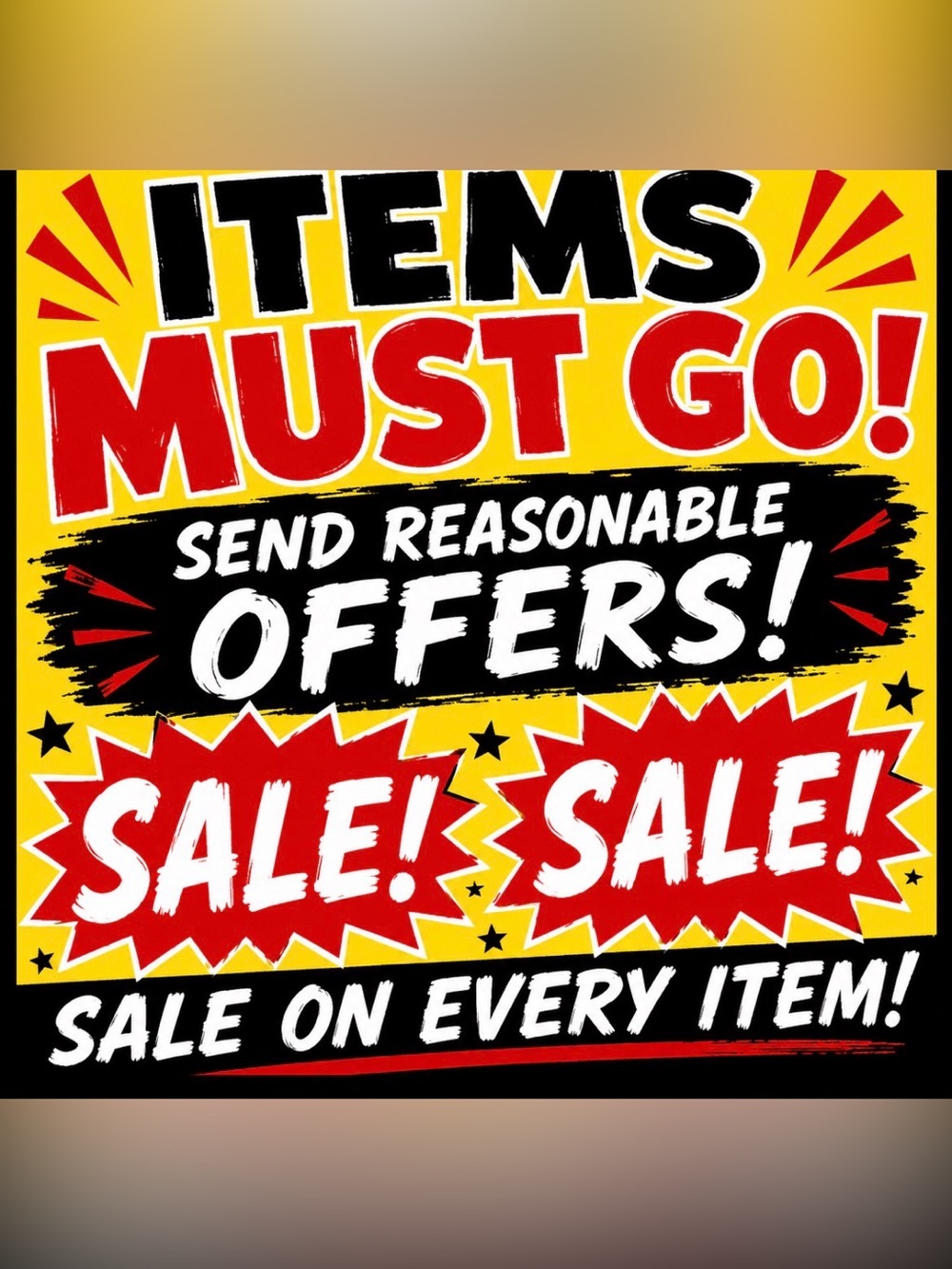 Sale! SALE!